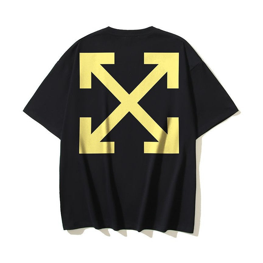Off-White Yellow Arrow Tee Black