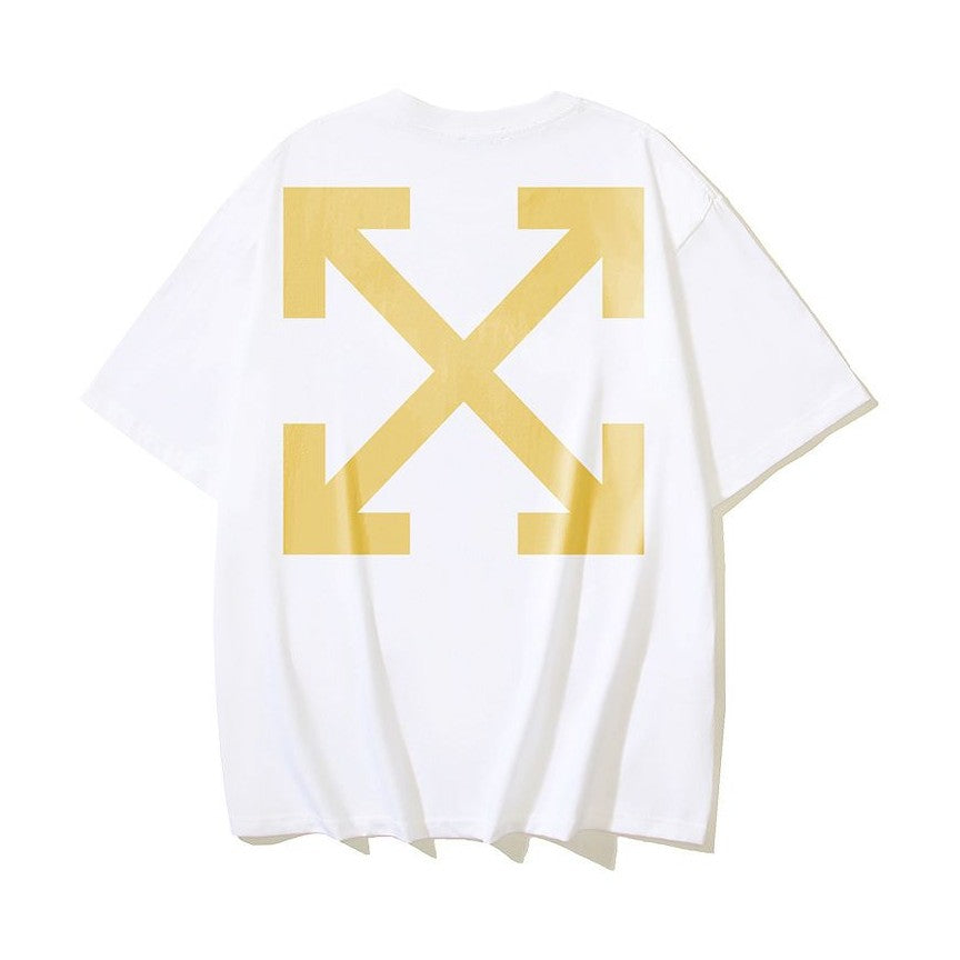 Off-White Yellow Arrow Tee White