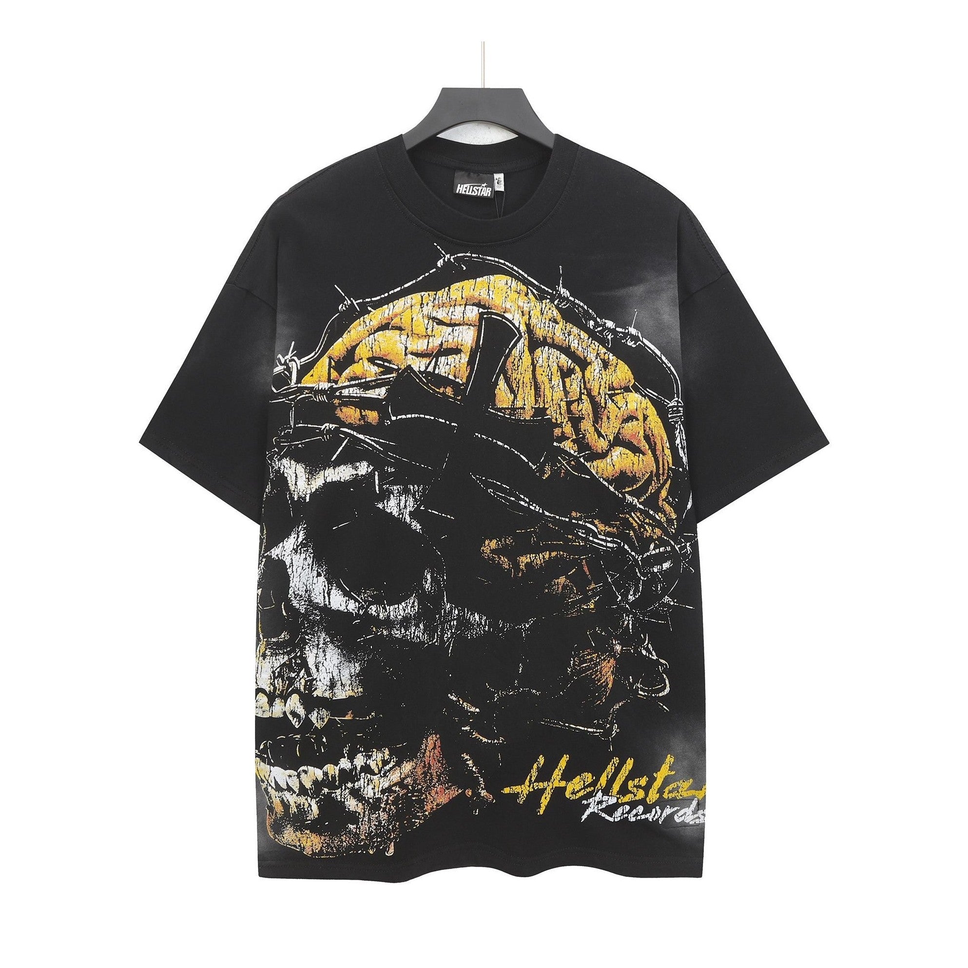 Hellstar Skull Football Tee Black