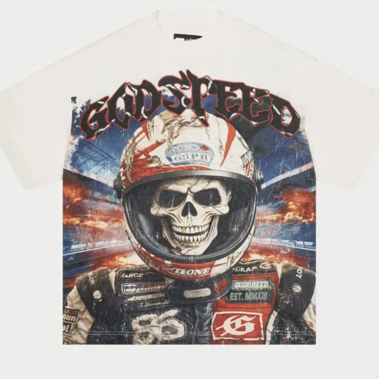 Godspeed Racer Goldie T-shirt White