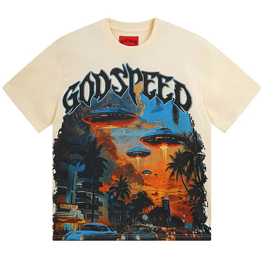 Godspeed Miami UFO Tee Cream