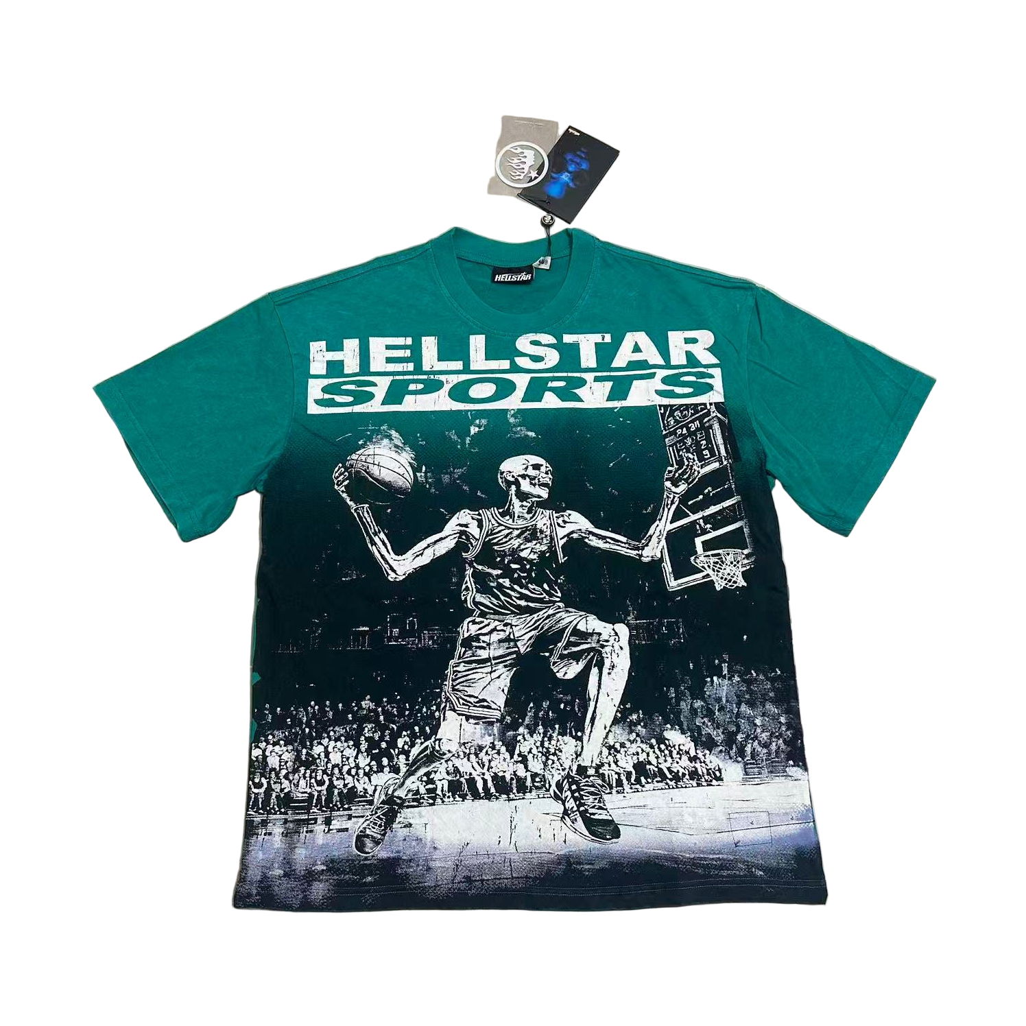 Hellstar Skeleton Basketball Green