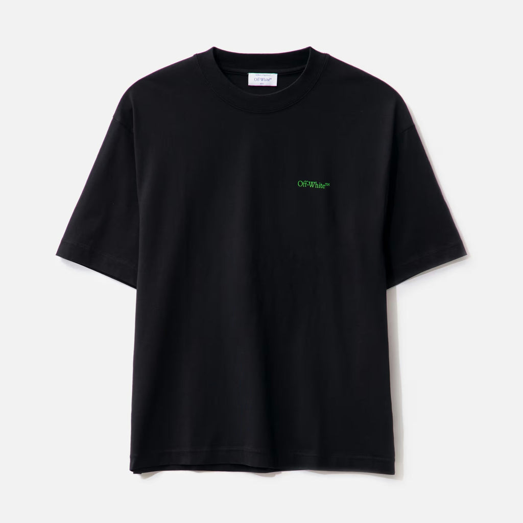 OFF-WHITE Moon Cam Arrow Logo Black Tee