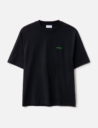 OFF-WHITE Moon Cam Arrow Logo Black Tee