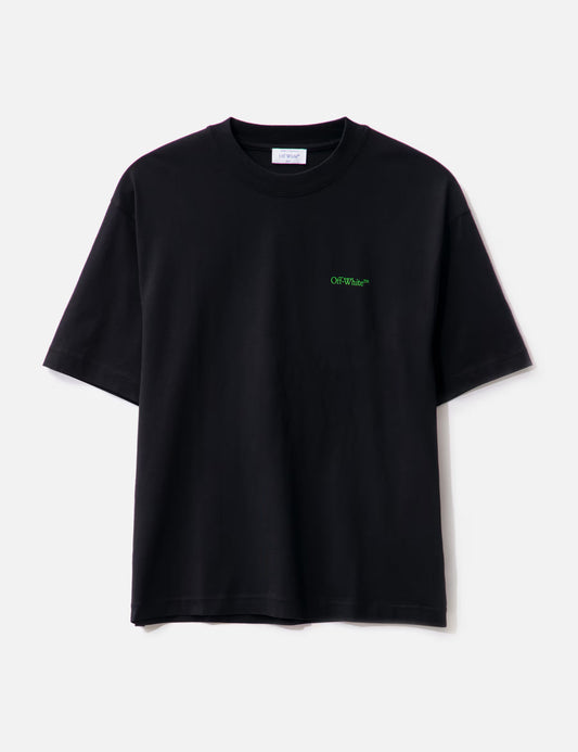 OFF-WHITE Moon Cam Arrow Logo Black Tee