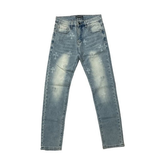 Chrome Hearts Blue Jeans