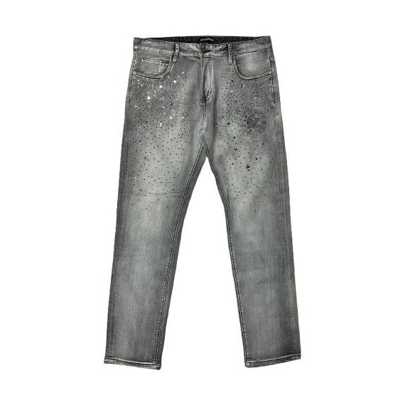 Chrome Hearts Grey Skinny Jeans