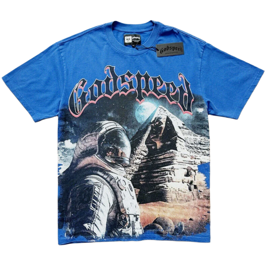 GODSPEED Astronaut Pyramid Tee Blue