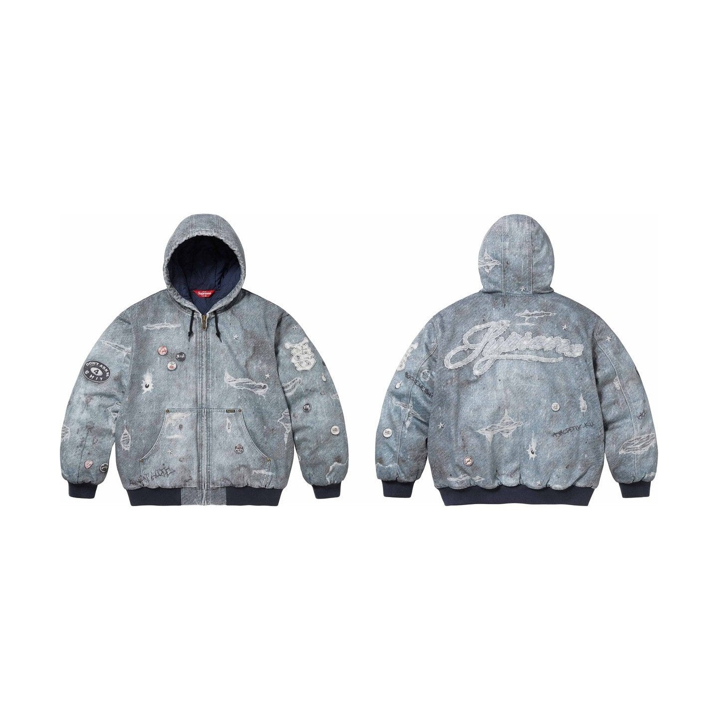 Supreme HJR Trompe L'oeil Hooded Work Jacket
