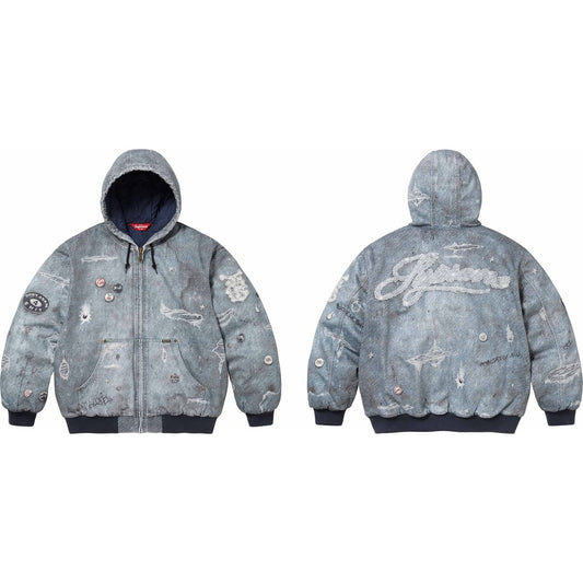 Supreme HJR Trompe L'oeil Hooded Work Jacket